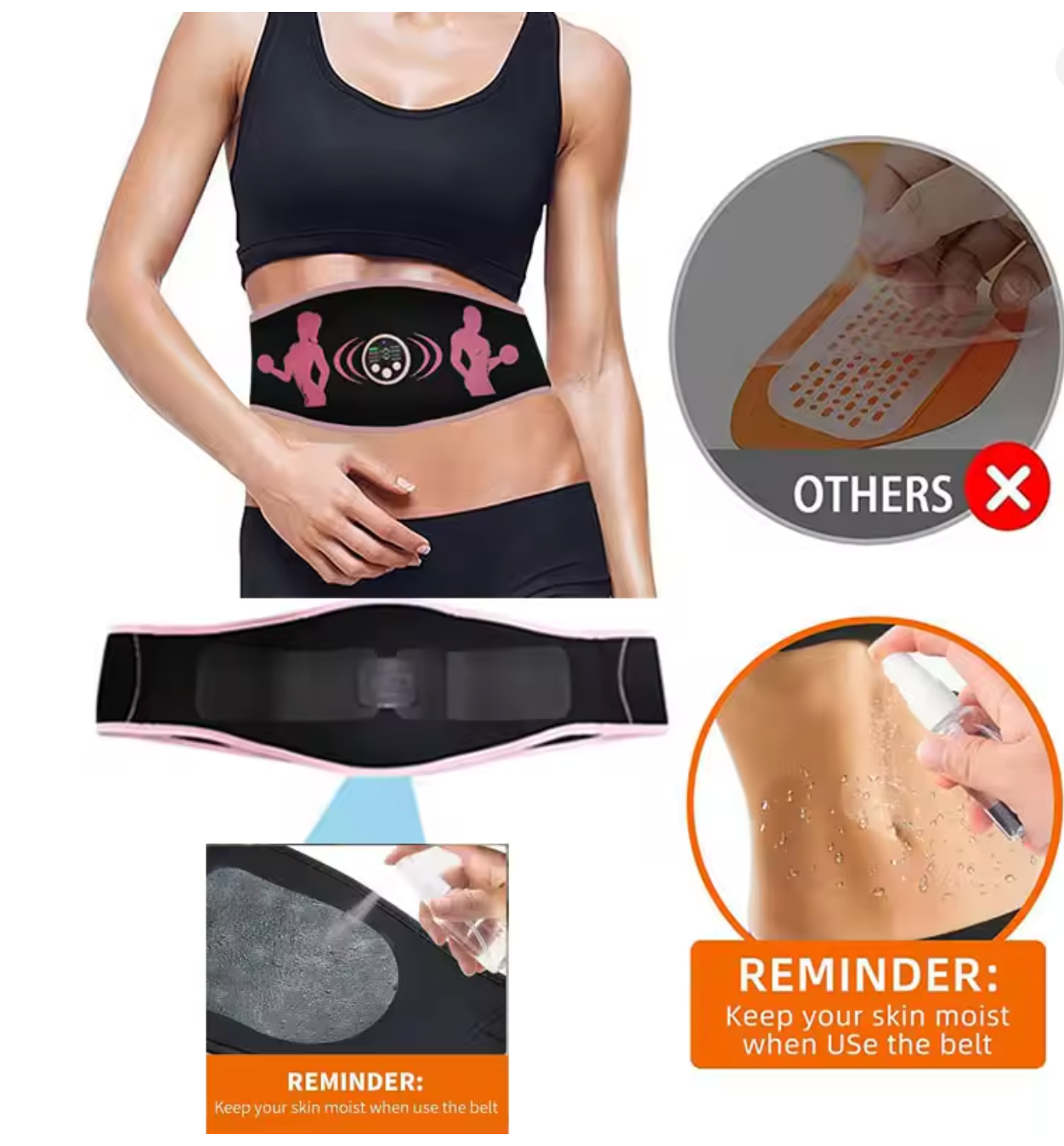 Oz Fitness™ EMS Core Toner — Abdominal Muscle Stimulator, Vibration Slimming Belt & Weight Loss Massager